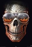 Empire 375490 Anne Strokes - Hellfire - Skull - Gothic Poster - 61 x 91.5 cm