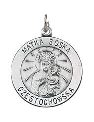 Matka Boska Medal Pendant 14K Gold Yellow R16321