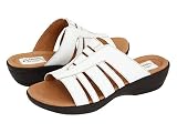 Clarks Of England Women's Rejoice Boa Sandals White