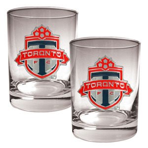 FC Toronto MLS 2pc Rocks Glass Set - Primary Team
