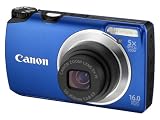 Canon PowerShot A3300 IS Digital Camera - Blue (16.0 MP, 5x Optical Zoom) 3.0 inch TFT LCD