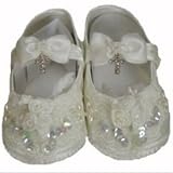 from Tigerlilykitten CHRISTENING SHOES BEADED WITH CROSS