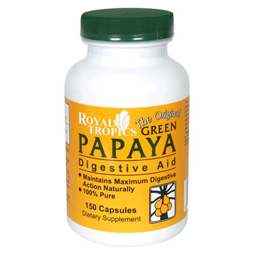 Royal Tropics Green Papaya Digestive Aid, 150 Capsules (Pack of 2) by Royal Tropics