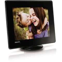 Philips SPH8408 Digitales Photo Book Bilderrahmen (20,3 cm (8 Zoll) Display, 4:3, 1 GB  interner Speicher, Multislot Kartenleser) schwarz