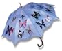 Blue Butterfly Stick Umbrella