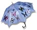 LAMPS BEAUTIFUL Rain or Sun Umbrella--All Kinds of Butterflies on a Blue Sky Background Image