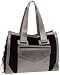 SONDRA ROBERTS NEW YORK Suede Metallic Tote
