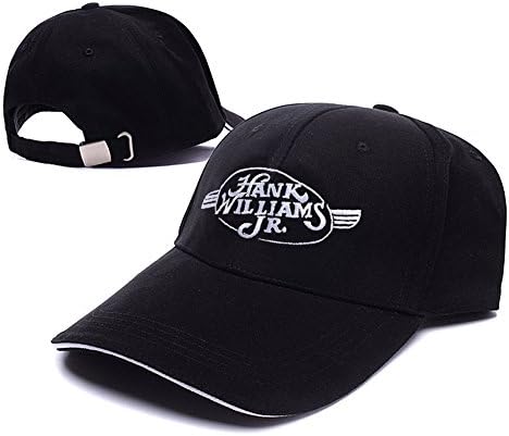 HAIHONG Hank Williams Jr. Logo Adjustable Baseball Caps Unisex Snapback Embroidery Hats