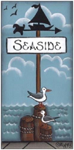 Brandywine Woodcrafts - Seaside Street Sign Display for Miniatures
