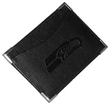 NFL Seattle Seahawks Debossed Black Leather Pocket Jotter