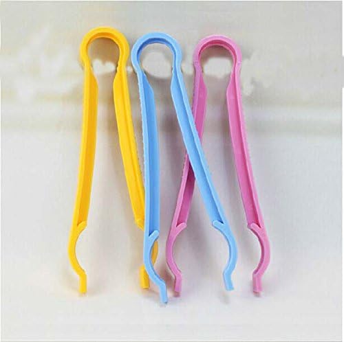 Iable 2PCS Feeding Bottle Clips Anti-slip Baby Infant Bottle Tongs Random Color