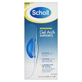 Scholl Gel Arch Supports 1 pair Unisex - size  8-9UK