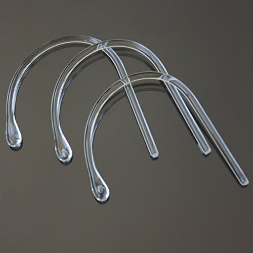 3 pcs New Ear Hook Loop Earhooks Earloops For Nokia BH104 BH105 BH109 BH209 BH210 BH211 BH216 BH304 BH602 BH607 BH609 BH700 BH703 BH800 BH801 BH803 BH902 USA Cell Phones Parts (Clear)