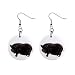Pot Bellied Pig Belly Dangle Earrings Jewelry 1 inch Buttons 12320081