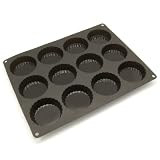 Freshware 12 Cavity Silicone Tartlet Pan