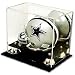 BCW Deluxe Acrylic Mini Helmet Holder Display - With Mirror - Football Helmet, Goalie Mask, Racing Helmet - Sports Memoriablia Display Case - Sportscards Collecting Supplies