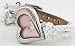 JLO Women's Heart Shape White Leather Strap Watch #2345LPWT