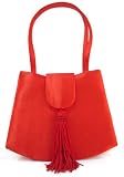 DEEP DISCOUNT Parisian Styled Handbag or Purse in Red Satin