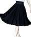 Face N Face Women's Chiffon Casual High Waist Pleated A Line Full Midi Skirt