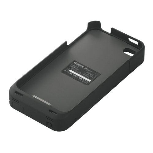 iBUFFALO iPhone 4用 バッテリー内蔵ケース apple認証モデル ブラック BSIPA11BK