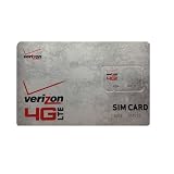 VERIZON 4G LTE SIM CARD WORKS WITH MOST