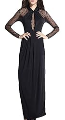 Mesh Sheer Long Sleeves General Print Brocade/Tulle Evening Dress 