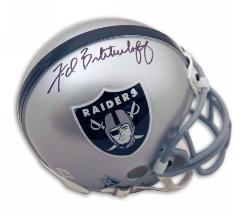 Autographed Fred Biletnikoff Oakland Raiders Mini Helmet