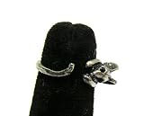 Mouse Ring Adjustable Tiny Retro Rat Statement Mice Vintage Rodent Silver Rat Fashion Jewelry