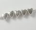 20 Heart Beads Spacers Antique Sliver Metal Pewter 4mm Holes Compatible with Dione European Style Charm Bracelet Chains