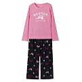 Girls' Circo&reg; Santa Varsity PJ Set - Pink