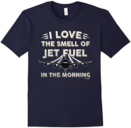 Men's I Love The Smell Of Jet Fuel In The Morning T-shirt - Pilot Medium Navy