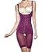 ieasysexy Women Full Body Shaper Waist Cincher Thigh Reducer Bodysuit Shapewear (Purple, Tag Size XXL /US L)