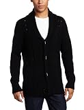 ambiguous Men's Morton Cardigan Sweaters, Black, Medium