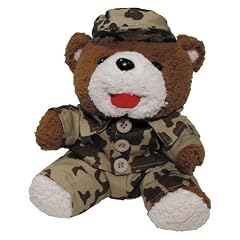 Teddyb�r, 22 cm, mit Anzug und M�tze, BW tropentarn