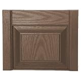 Builders Edge, Inc. 050051212009 Federal Brown 12 Transom Top Pair for Vinyl Shutters