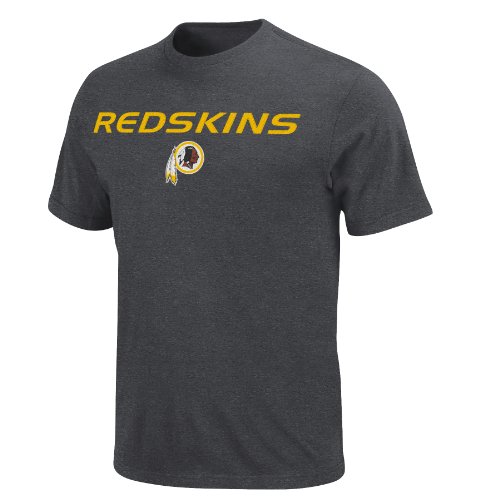 NFL Men's Washington Redskins Line Of Scrimge IV Adult Short Sleeve Tee (Charcoal Heather, XX-Large)