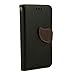 LG Optimus L70 Case, Fulland Wallet Card Holder PU Leather Pouch Flip Leaf Style Case Cover with Stand for LG Optimus L70 Plus Stylus Pen and Screen Protector -Black