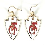 KANSAS CITY CHIEFS NFL LOGO EARRINGS EAR RINGS!