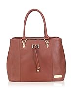 Carla Belotti Bolso asa de mano Handbag Brown Celima (Marrón)