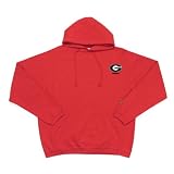Georgia Bulldogs NCAA Goalie Hooded Sweatshirt by Antigua (Dark Red) (2X-Large)