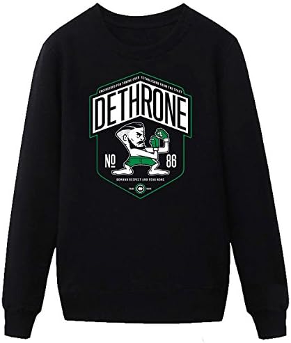 WOODO Men's Conor Mcgregor Logo Ufc Fleece Crewneck Sweatshirt black M
