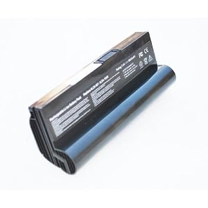 Replacement Netbook Battery for Asus Eee PC Laptop AL23-901 AL24-1000 1000H 1000HA 1200 Series 870AAQ159571 Black 6600mAh