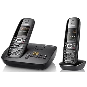 Gigaset  - C595 Duo - T�l�phone sansfil DECT avec r�pondeur - Noir