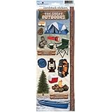 Paper House STCX-0123E Cardstock Stickers, Camping 2