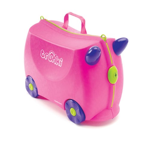 Childrens Toyshop  Toys : Trunki Ride-On Suitcase "Trixie" (Pink) - Upgraded