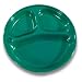 Opencountry 8 Inch Poly Compartment Plate With Three Sections Plastic Fda-Approved Dishwasher