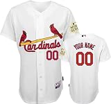 St. Louis Cardinals Jersey: Big & Tall Personalized Home White Authentic Cool Base&Atilde;&cent;"&Acirc;&cent; Jersey with 2011 World Series Participant Patch