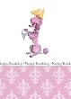 Birthday W/ Poodle w/Purse