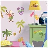 Monkey Girl Peel& Stick Wall Appliques by Unknown