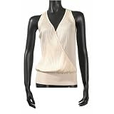 Celine Low Crossed Pleated Top